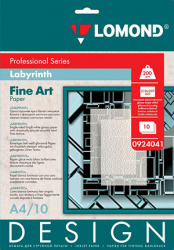 Дизайнерская бумага Lomond Лабиринт (Labyrinth), 200 г/м², А4, 10 листов (арт. 0924041)