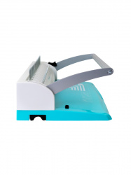 Переплетчик ГЕЛЕОС БП-9+ бирюзово-белый на пластиковую пружину, А4 (арт. БП9пбб)