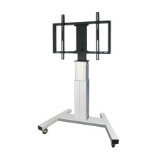 Стойка моторизированная на колесах для монитора OMB 90″ ELECTRIC UP-DOWN MAXI 2.0 (silver) (арт. 07112)