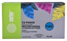 Картридж Cactus 728XL желтый (130мл) для HP (арт. CS-F9J65A)