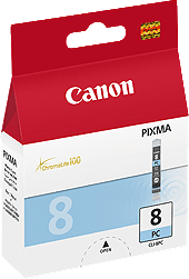 Оригинальный картридж Canon CLI-8PC (фото-голубой, 13 мл.) (арт. 0624B001)