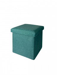 КОРОБ складной ГЕЛЕОС Пуф 31-ГЛ, размер 31х31х31 см, бирюзовый (арт. ПУФ-31-ГЛ)