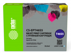 Картридж струйный Cactus (T46S5) светло-голубой для Epson SureColor SC-P700 (30 мл) (арт. CS-EPT46S5)