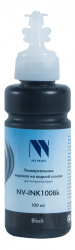 Чернила NV Print NV-INK100 Black универсальные на водной основе для аппаратов НР (100 ml) (арт. NV-INK100BkH)