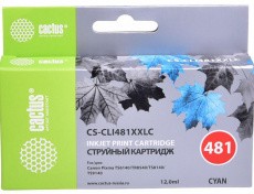 Картридж Cactus голубой (12мл) для Canon (арт. CS-CLI481XXLC)