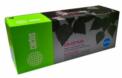 Картридж Cactus пурпурный (7300стр.) для HP (арт. CS-CE743AR)