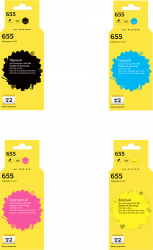 Комплект струйных картриджей T2 CZ109A/CZ110A/CZ111A/CZ112A (арт. IC-H655_MP)