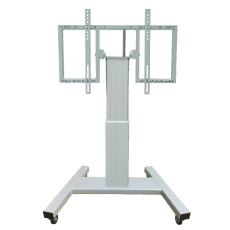 Стойка моторизированная на колесах для монитора OMB 90″ ELECTRIC TROLLEY (silver) (арт. 06184)