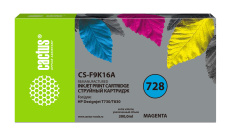 Струйный картридж Cactus 728XXL пурпурный (300 мл.) (арт. CS-F9K16A)