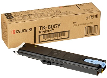 Оригинальный тонер-картридж Kyocera TK-805Y (жёлтый, 10000 стр.) (арт. 370AL310)