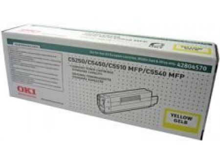 Тонер-картридж OKI желтый для C5250 (3000 стр.) (арт. 42804570)