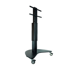 Стойка моторизированная на колесах для монитора OMB 65″ SLIM UP-DOWN TROLLEY 2.0 (black) (арт. 07116)