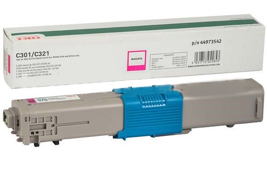 Тонер-картридж OKI пурпурный для C301/321/MC332/342 (1500 стр.) (арт. 44973542)