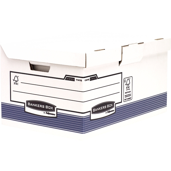 Архивный короб c откидной крышкой Fellowes Bankers Box System Maxi, 390 x 310 x 560 мм (арт. FS-11415)