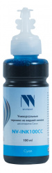 Чернила NV Print NV-INK100 Cyan универсальные на водной основе для аппаратов Canon (100 ml) (арт. NV-INK100CC)