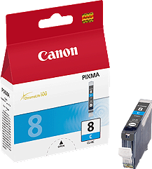 Оригинальный картридж Canon CLI-8C EMB (голубой, 13 мл.) (арт. 0621B024)