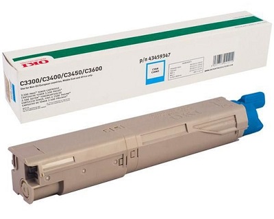 Тонер-картридж OKI голубой для C3300/3400/3450/C3600 (2500 стр.) (арт. 43459347)