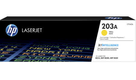 Картридж HP 203A Yellow (арт. CF542A)