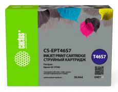 Картридж струйный Cactus (T46S7) серый для Epson SureColor SC-P700 (30 мл) (арт. CS-EPT46S7)