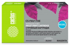 Картридж Cactus 953XL пурпурный (26мл) для HP (арт. CS-F6U17AE)