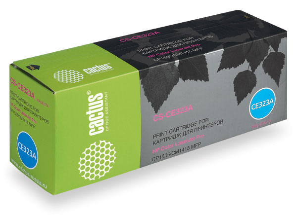 Картридж Cactus пурпурный (1300стр.) для HP (арт. CS-CE323A)