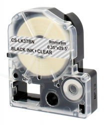Картридж ленточный Cactus черный для Epson LW300, LW400, LW700, LW600P, LW1000P, K400, Z700, Z900 (арт. CS-LK3TBN)