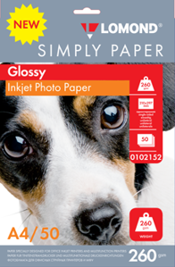 Фотобумага Lomond Glossy Photo Paper, A4, 260 г/м2 (арт. 1103111)