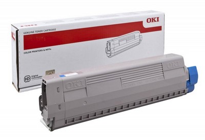 Тонер-картридж OKI голубой для C831/841 (10000 стр.) (арт. 44844507)