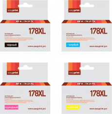 Комплект струйных картриджей EasyPrint CB321HE/CB323HE/CB324HE/CB325HE (арт. IH-178XL_SET)