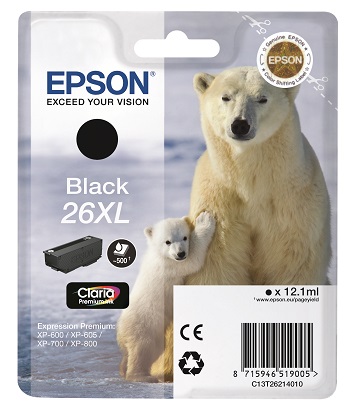 Картридж Epson 26XL Black (арт. C13T26214012)