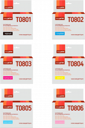 Комплект струйных картриджей EasyPrint T0801/T0802/T0803/T0804/T0805/T0806/T079A (арт. IE-T0807_SET)