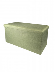 КОРОБ складной ГЕЛЕОС Пуф 76-СЗ, размер 76х38х38 см, светло-зеленый (арт. ПУФ-76-СЗ)