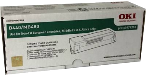 Тонер-картридж OKI Черный MB480/B440DN (12000 стр.) (арт. 43979218)