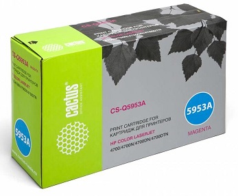 Картридж Cactus пурпурный (10000стр.) для HP (арт. CS-Q5953AV)