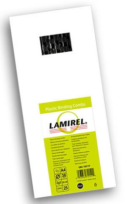 Пластиковые пружины Lamirel Пружина пластиковая, 38 мм, Цвет черный, 25 шт. (арт. LA-78777)