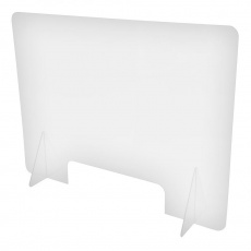 Экран защитный Office Kit настольный 61×81 см, с окном 40×10 см, акрил (арт. SCR-OK60804010)