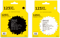 Комплект картриджей T2 (черный/цветной, 2 шт. x 810 стр.) (арт. IC-H123XL_MP)