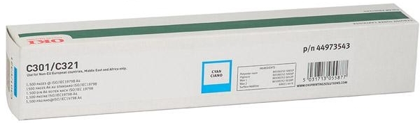 Тонер-картридж OKI голубой для C301/321/MC332/342 (1500 стр.) (арт. 44973543)