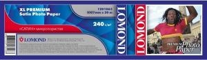 Фотобумага Lomond XL Premium Satin Photo Paper, ролик 1067 х 50,8 мм, 240 г/м2, 30 метров. (арт. 1201063)