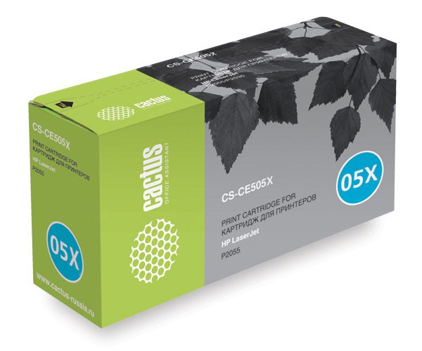 Картридж Cactus черный (6500стр.) для HP (арт. CS-CE505XS)