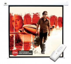 Экран для проектора SOK Cinema 127x127см Motoscreen 1:1 настенно-потолочный рулонный белый (арт. SCPSM-127x127)