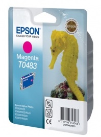 Оригинальный струйный картридж Epson T0483 Magenta (арт. C13T04834010)