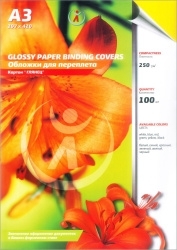 Картонные обложки для брошюровки Реалист глянец, А3, желтые (100 шт.) (арт. 5411)