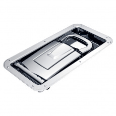 Замок утопленный MRF 300×148 мм для трубы 16 мм, нерж. сталь (арт. 202320253)