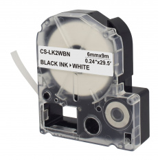 Картридж ленточный Cactus черный для Epson LW300, LW400, LW700, LW600P, LW1000P, K400, Z700, Z900 (арт. CS-LK2WBN)
