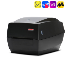 Термотрансферный принтер этикеток Mertech TLP100 TERRA NOVA 6ips USB, RS232, Ethernet Black (арт. 4685)