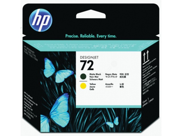 Печатающая головка HP 72 Matte Black and Yellow Printhead (арт. C9384A)
