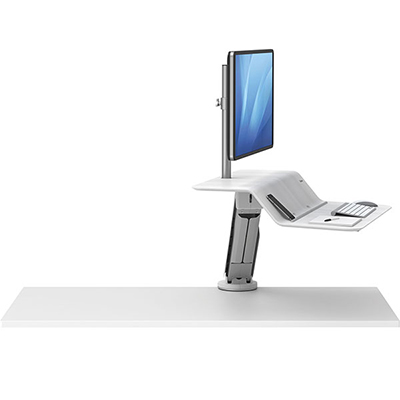 Платформа для работы сидя-стоя Fellowes Lotus RT Sit-Stand Workstation, белая (арт. FS-80817)