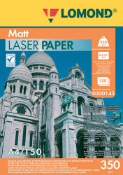 Фотобумага Lomond двухсторонняя, матовая, для лазерной печати, 350 г/м², А4, 150 л. (арт. 0300143)