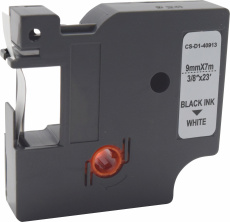 Картридж ленточный Cactus (40913) черный/белый для Dymo; Rhino (арт. CS-D1-40913)